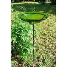 Use as a birdbath or bird feeder! Achla Designs 12 In Crackled Glass Bird Bath Walmart Com Walmart Com