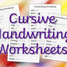 This post contains affiliate links. Cursive Handwriting Worksheets Free Printable Mama Geek