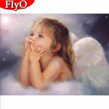 Diamond Painting Full Angel Pictures Of Rhinestones Diamond Embroidery  Cross Stitch Portrait Kids Mosaic Wall Art Buy cheaply