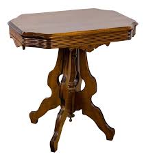 19th Century Victorian Eastlake Style Oak Parlor Table Chairish Parlor Table Eastlake Furniture Table