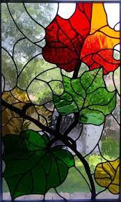 But the patterns are breathtaking. Articulos Similares A Vidrio Por Olimpia Custom Vidrieras Panel Contemporaneas Hojas Caen En Et Stained Glass Art Stained Glass Projects Stained Glass Patterns