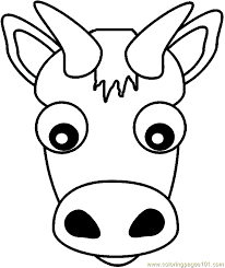 These alphabet coloring sheets will help little ones identify uppercase and lowercase versions of each letter. Cow Head Coloring Page For Kids Free Cow Printable Coloring Pages Online For Kids Coloringpages101 Com Coloring Pages For Kids