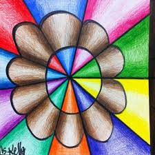 This Is A Great Lesson On Using A Value Scale First We Put A Dot In The Center Of Our Paper And Used A Ru Elementary Art Projects Art Lessons Elementary