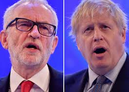 Image result for free party leader images of johnson and corbyn together