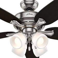 Home decorators collection windward iv 52 in led indoor brushed nickel ceiling fan with light kit and remote control 26663 the depot mercer 54725 clarkston ii 44 sw18030 bn ellard matte black yg629a clarkston ii 44 in led indoor brushed nickel ceiling fan with light kit sw18030 bn the home depot. Hunter Channing 52 In Indoor Led Brushed Nickel Ceiling Fan With Light 52074 The Home Depot