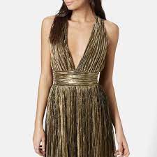 Topshop Dresses Topshop Black And Gold Sparkly Dress Poshmark
