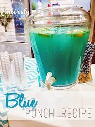 Blue Party Punch Recipe Party Punch Recipes Party Drinks Alcohol Blue Punch Recipe