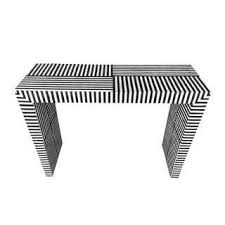 Black And White Striped Console Table Bone Inlay Striped Pattern Console Table With Images Bone Inlay Stripes Pattern Inlay