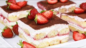 Für eine besonders schöne optik kann man die einzelnen stücke noch mit. Bestes Erdbeer Tiramisu Rezept Youtube