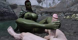 Lush Lady Orc Warrior Dominates Strong Muscular Nord