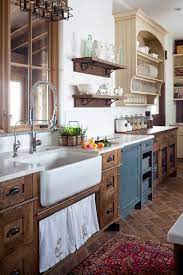 Thermador 24inch columns with custom cabinet fronts from dixie kitchen. 75 Beautiful Farmhouse Kitchen With Dark Wood Cabinets Pictures Ideas July 2021 Houzz