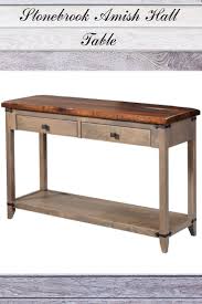 A Tall Console Table With Long Slight Legs That Support The Reclaimed Oak Wood Table Top Perfec Rustic Furniture Rustic Style Furniture Rustic Home Interiors