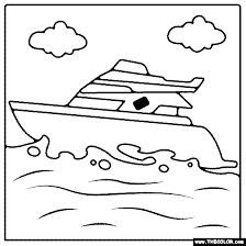 1) if you have javascript enabled you can click the print link in the top half of the page and it will automatically print the coloring page only and ignore the advertising and navigation at the top of the page. Boat Ship Speedboat Sailboat Battleship Submarine Online Coloring Pages