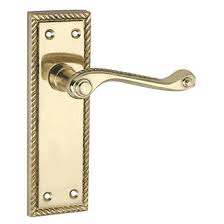 Shop a great selection of high quality door hardware at fantastic prices! Smith Locke Long Georgian Fire Rated Latch Door Handles Pair Polished Brass Backplate Handles Screwfix Com