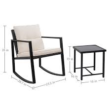 Flamaker 3 Pieces Patio Furniture Set Rocking Wicker Bistro Sets Modern Outdoor Rocking Chair Furniture Sets Clearance Cushioned Pe Rattan Chairs Conversation Sets With Coffee Table Beige Buy Online In Bahrain At 201 clearance rocking chair products are offered for sale by suppliers on alibaba.com, of which chairs & recliners accounts for 1%, plastic chairs classic rattan rocking chair outdoor chair rocking patio round hyacinth ottoman indoor living room rocking chair rattan wicker rocking chair.