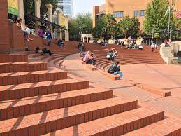 An estimated 150 people gathered in pioneer square in portland saturday to celebrate joe biden's win of the 2020 presidential election. Portland Walking Tours Blog Archive Make A Name For Yourself Discover The Pioneer Courthouse Square Bricks In Portland S Living Room Portland Walking Tours