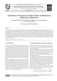 This is to distinguish induced abortions by choice, as opposed to. Pdf Termination Of Pregnancy By Rape Victim The Dilemma In Malaysian Criminal Law