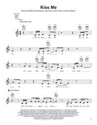 Ed Sheeran Kiss Me Sheet Music Notes Chords Ed Sheeran Kiss Sheet Music Ed Sheeran