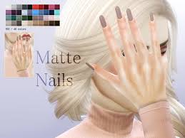 Now, you can have this mod randomize a sims' entire life, by picking their traits, their career and even their skills. Matte Nails N02 By Pralinesims Sims 4 Accessories