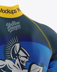Download Men S Cycling Jersey Mockup In Apparel Mockups On Yellow Images Object Mockups