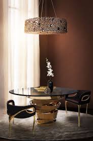 1001 Ideen Fur Wohnzimmer Wandfarbe 2018 Esszimmer Kronleuchter Esstisch Glas Esszimmer Beleuchtung