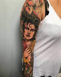 Neo Traditional Sleeve Tattoo Inkstylemag Traditional Sleeve Traditional Sleeve Tattoo Sleeve Tattoos