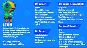 New virus 8 bit all 24 voice lines animations with captions brawl stars virus 8 bit.mp3. 10000 Best R Brawlstars Images On Pholder Leon Voicelines Idea