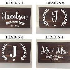 Last Name Sign Family Name Sign Established Wood Sign Mr And Mrs Name Sign Wedding Gift Custom We Diy Wedding Gifts Wood Wedding Signs Family Wood Signs