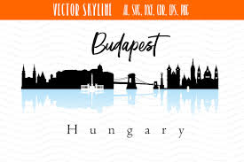 Budapest Vector Skyline, Budapest City SVG, Hungary City Vector Skyline,  Silhouette, Svg, Dxf, Eps, Ai, Cdr, Skyline Clipart, Budapest Art