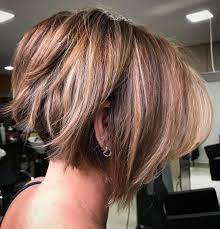 Messy Inverted Bob Short Hairstyles For Thick Hair Thick Hair Styles Short Hair Lengths