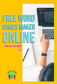 Several websites are dedicated to offering computer games for free. Free Word Games Maker Online English Teaching 101
