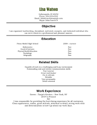 Free High School Student Resume Examples Guide And Tips Hloom