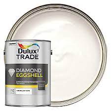 Suitable for use on interior wood and metal surfaces. Dulux Trade Diamond Eggshell Emulsion Paint Pure Brilliant White 5l Dulux Trade Dulux Pure Products