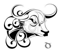 Naklejka Slonce Symbol Tatuaz Byk Mowienie Uniwersalny Wektor Zodiak Taurus Tattoos Zodiac Sign Tattoos Zodiac Signs Taurus