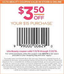 Ulta Coupon 3 50 Off 15 In Store Or Online Groupon Ulta Coupon Beauty Coupons Ulta