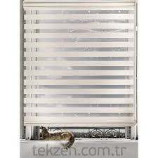Zebra perde ler hem güneşlik hemde perde görevini gördüğü için sizleri masraflardan da korumuş olacaktır. Zebra Stor Perde Beyaz 3305 60x200 Cm Tekzen