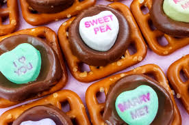 Conversation Hearts Pretzel Bites Two Sisters