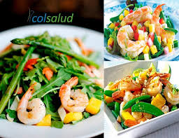 House salad / ensalada de la casa $6.00. Ensalada De Camarones Y Pina Recetas Saludables Colsalud