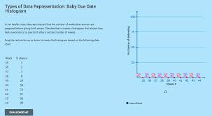 Types Of Data Representation Baby Due Date Histogram
