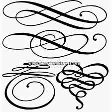 Decorative Flourishes Flourish Calligraphy Hand Lettering Flourish