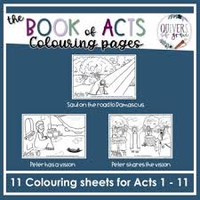 Philip and the ethiopian coloring pages for kids (printable pdfs) jesus tempted in the desert coloring pages for kids. No Prep Bible Coloring Sheet The Book Of Acts Chapters 1 To 11 Coloring Pages