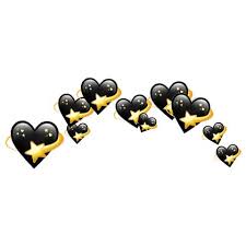 Heart Emoji Black Head Crown Freetoedit Heart Emoji Cute Emoji Wallpaper Emoji Backgrounds