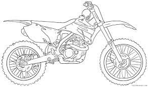 This coloring page includes types of dirt bikes from honda kawasaki and yamahathis dirt bike picture are sure to keep you entertained and relaxed for hours. Dirt Bike Coloring Pages Motocross Coloring4free Coloring4free Com