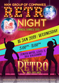 Sweet kad is the perfect option for you because our team of #kadjemputan malaysia designers work hard to create best #kadkahwinprinting that are original and diverse. Nkm Malam Dinner Poster Retro Night