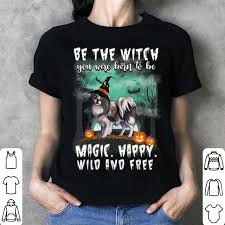 Add to cart short sleeve button hawaiian shirt. Awesome Be The Witch Japanese Chin Dog Halloween Shirt Hoodie Sweater Longsleeve T Shirt