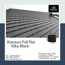 Menghitung kebutuhan dan harga genteng per m2. Jual Genteng Kanmuri Full Flat Silky Black Maestro Jakarta Indotrading