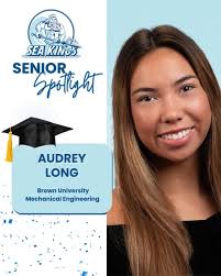 Audrey Long from Corona del Mar High School is headed to Brown University  to study Mechanical Engineering. A scholar-athlete, she’s earned honors  including:, 🏅 AP Scholar with Distinction, 🌟 CDMHS Sea ...