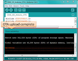 Ota Upload Complete Arduino Ota Serial Port