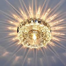 Shop for flush mount lights fixtures online at target. Sunix 5w Modern High Power Crystal Led Ceiling Lamp Flush Mounted Foyer Fixture Light Warm White Buy Online In Macau At Macau Desertcart Com Productid 48040361