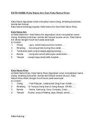 Contoh kata nama khas mp3 & mp4. Kata Nama Tatabahasa Tahun 3